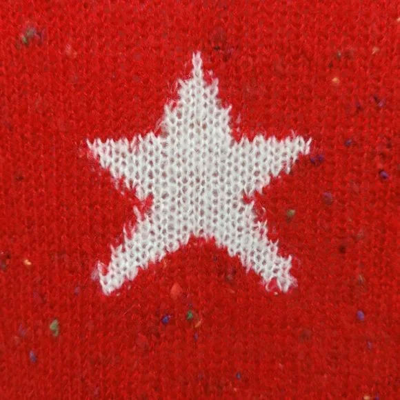 💥HOT ITEM💥Seeing Stars Speckled Distressed Lennon Sweater in Scarlet Red - Picture 13 of 16